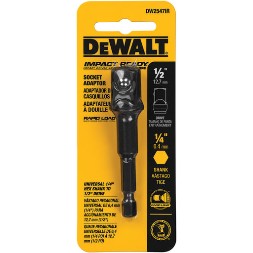 DeWalt Tools - DeWalt DW2547IR IMPACT READY® 1/4" Hex Shank to 1/2" Socket Adaptor