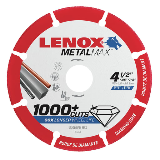 Lenox American Saw - LEN 1972921 LENOX DIAM CUTOFF WHEEL