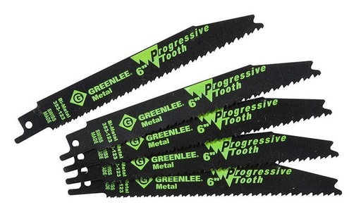 Greenlee Textron - Greenlee 353-123 6 x 3/4 x 0.035" Bi-Metal Straight Back Reciprocating Saw Blade