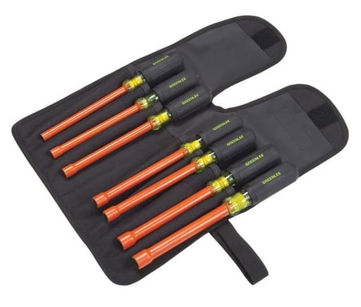Greenlee Textron - Greenlee NUT DRIVERS NH,INSUL,6", 7PC