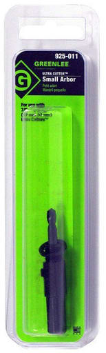 Greenlee Textron - Greenlee 925-011 High Speed Steel Small Hole Cutter Arbor with Pilot Drill