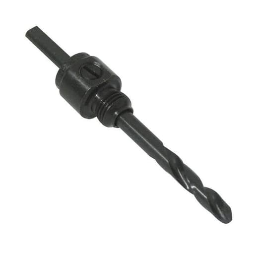 Greenlee Textron - Greenlee 38507 1/4" High Speed Steel Round with 3 Flat Shank Small Hole Saw Arbor