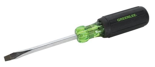 Greenlee Textron - Greenlee 0153-11C 1/4" x 4" Heavy-Duty Screwdriver, Keystone Tip