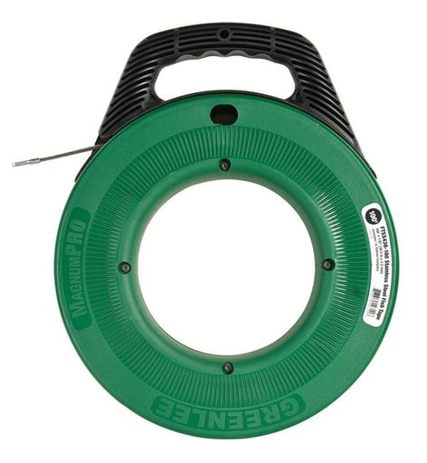 Greenlee Textron - Greenlee FTSS438-100 Stainless Steel Fish Tape - 100' x 1/8"