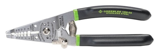 Greenlee Textron - Greenlee 1956-SS 6 to 14 AWG Stainless Steel Spring Return Wire Stripper/Cutter/Crimper