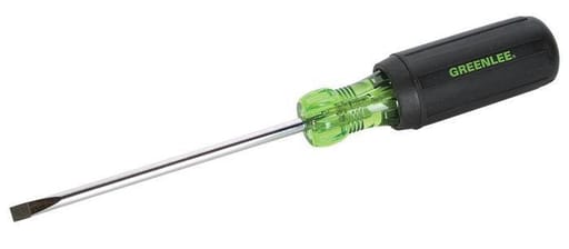 Greenlee Textron - Greenlee 0153-21C 3/16" x 4" Heavy-Duty Screwdriver, Cabinet Tip