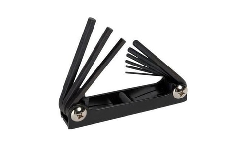 Greenlee Textron - Greenlee 0254-11 4-3/8" 9-Piece Powder Coated Folding Hex Key Set