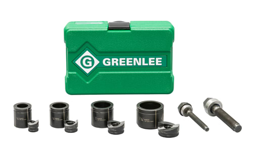 Greenlee Textron - Greenlee 7235BB 1/2 to 1-1/4" Manual Knockout Punch Driver Kit