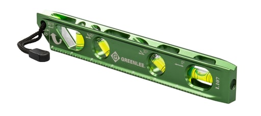 Greenlee Textron - Greenlee L107 8.5 x 3/4 x 1-1/4" Aluminum Alloy 1-Level Mini Magnetic Bender TorpeDO Level