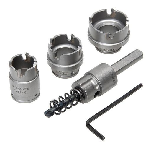 Greenlee Textron - Greenlee 655 3-Piece Carbide Tipped Hole Cutter Kit