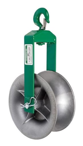 Greenlee Textron - Greenlee 651 12" 4000 lb Cable Puller Hook Sheave Cable