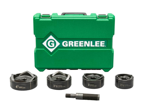 Greenlee Textron - Greenlee 7304 2-1/2 to 4" Manual Hydraulic Knockout Punch Driver Kit