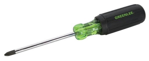 Greenlee Textron - Greenlee 0153-33C 8-5/16" Black/Green Phillips/Heavy Duty Screwdriver