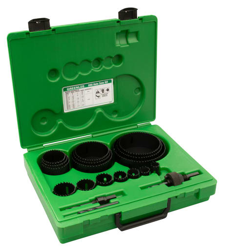 Greenlee Textron - Greenlee 890 Bi-Metal 19-Piece Industrial Maintenance Hole Saw Kit