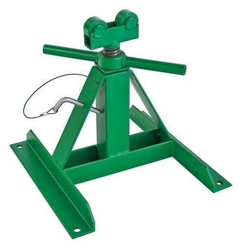 Greenlee Textron - Greenlee 687 15 x 15 x 28" Welded Steel Screw Telescoping Cable Reel Stand