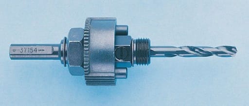 Greenlee Textron - Greenlee 37154 3/8" High Speed Steel Round with 3 Flat Shank Hole Saw Arbor