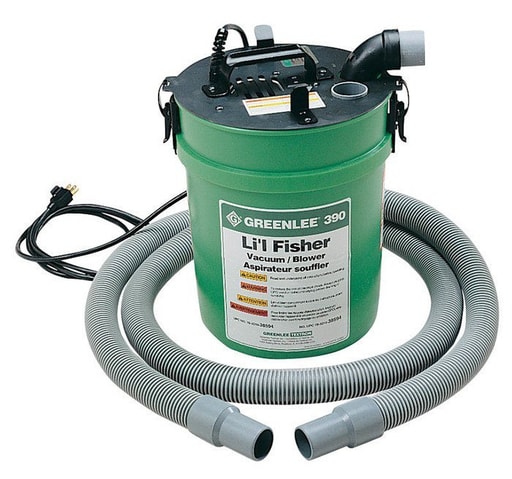 Greenlee Textron - Greenlee 390 101.2 CFM 120VAC 1/2 Hp Horizontal Discharge Compact Blower or Vacuum Power Fishing System