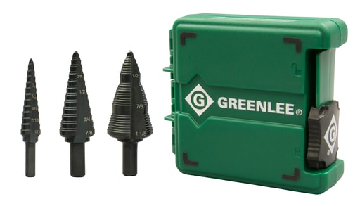 Greenlee Textron - Greenlee GSBSET3 Step Bit Set, #1, #4, #9
