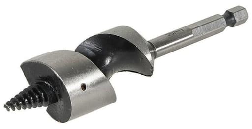 Greenlee Textron - Greenlee 60A-1 4.5 Inch 1-Flute Hex-Shank Self Feed Screw Point Stubby Auger Drill Bit