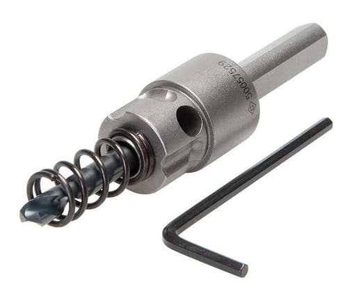 Greenlee Textron - Greenlee 645-011 3/8" Carbide Shank 5/8 to 2-1/4" Quick Change Hole Cutter Arbor