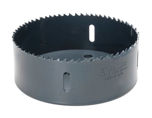 Greenlee Textron - Greenlee 825-4-3/4 4-3/4" Bi-Metal Hole Saw, 1-5/8" Deep
