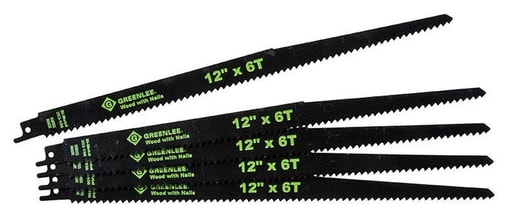 Greenlee Textron - Greenlee 353-156 12 x 3/4 x 0.05" Bi-Metal Straight Back Reciprocating Saw Blade