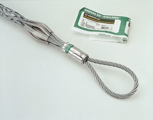 Greenlee Textron - Greenlee 30564 24" Galvanized Steel Flexible Eye Double Weave Conduit Pulling Grip