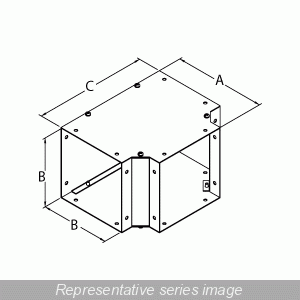 Hammond Mfg - HMND CWTF12 TEE FITTING 12X12