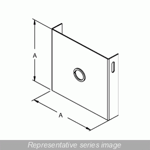 Hammond Mfg - Hammond Manufacturing CWCP6 6 x 6 Inch Knockout Closure Plate