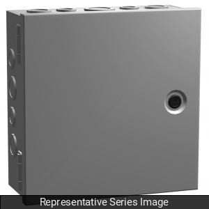 Hammond Mfg - HMND CHKO36246 HINGE COVER W/KO'S 3