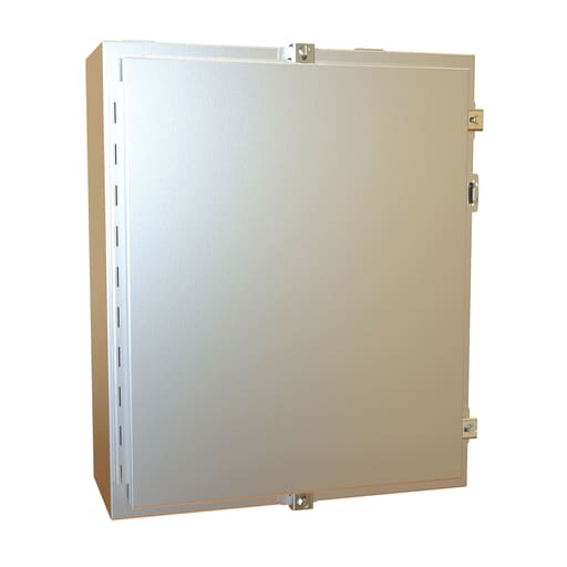 Hammond Mfg - Hammond Manufacturing 1418N4SSE8 20 x 8 x 24 Inch NEMA 4X Brushed 304 Stainless Steel 1-Door Enclosure with Panel