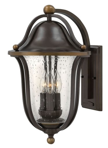 Hinkley Lighting - HINK 2645OB OUTDOOR BOLLA 11WX18.75"H 3-40C SEEDED GLASS