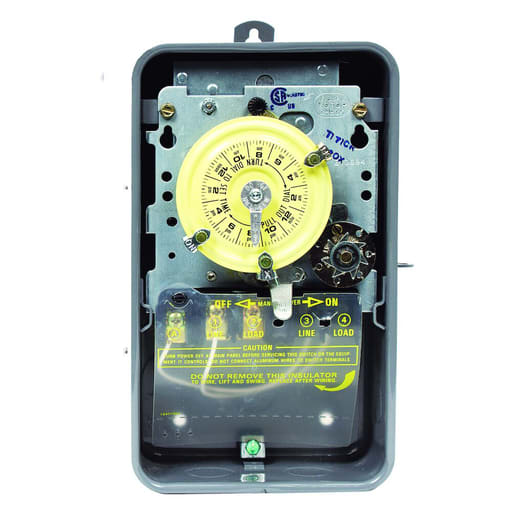 Intermatic, Inc - Intermatic T171CR NEMA 3R Steel Case 125 VAC 60 Hz 40 Amp SPST Electromechanical Time Switch