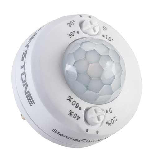 Keystone Technologies - Keystone KTS-PIR1-12V-AUX Smart Port LED Pasive Infrared (PIR) Occupancy Sensor, 12V Input, 0-10V Output; On/Off w/ Adjustable Dimming
