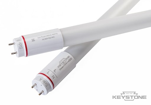 Keystone Technologies - Keystone KT-LED7T8-24GC-835-DX2 2ft 7W T8 LED Linear Lamp, 3500K, 83+ CRI, Single or Double-Ended Wiring, G13 Medium Bi-Pin Base)