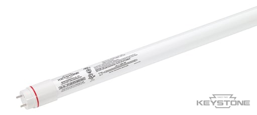 Keystone Technologies - KSTN KT-LED15T8-48GC-865-DX2 15W 2000 LUMEN 4FT 240DEG BEAM ANGLE BALLAST BYPASS- SINGLE AND DOUBLE ENDED WIRING DLC 40