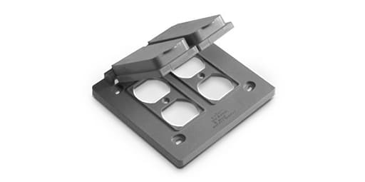 Multi Fittings / Kralo - MULTIFIT 078327 PVC WP DBL GANG COV