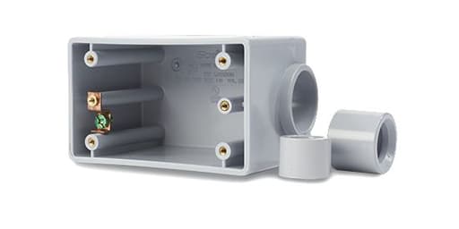 Multi Fittings / Kralo - IPEX 278050 1/2 x 3/4 x 1 Inch Hub 26.8 In. PVC 1-Gang Conduit Deep Box