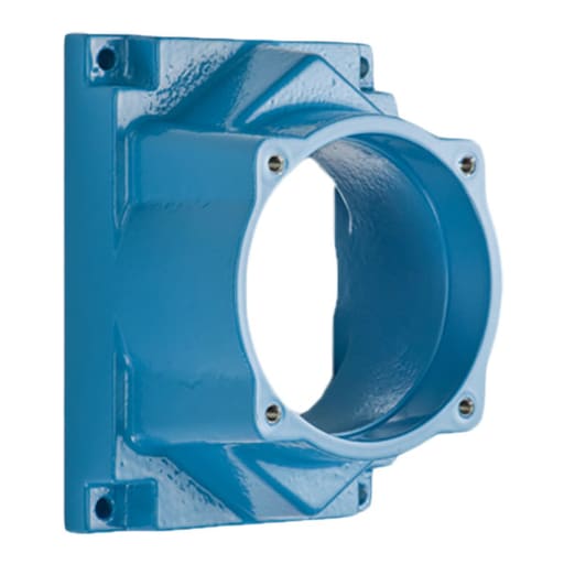 Meltric - Meltric 594M0 Angle adapter Metal, Aluminum painted, Blue, Size 4