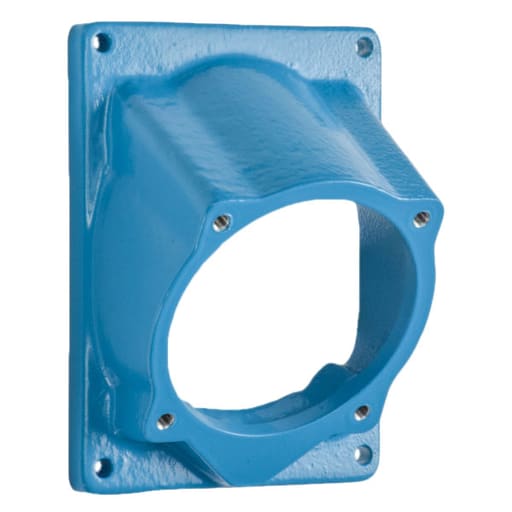 Meltric - Meltric 594M3 Angle adapter Metal, Aluminum painted, Blue, Size 4