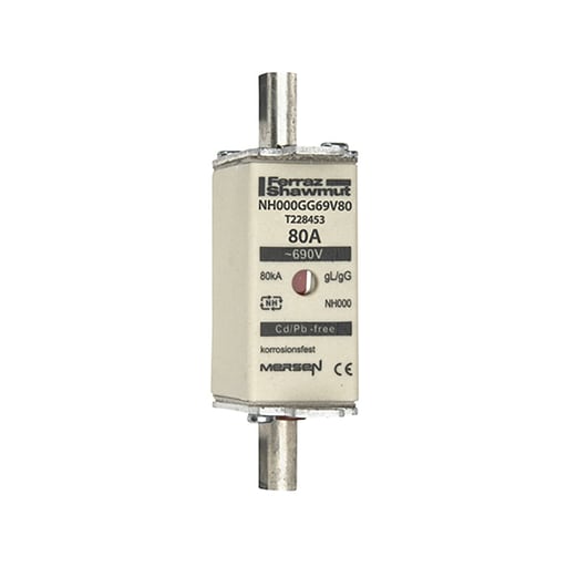Ferraz Shawmut - Mersen T228453 NH 000 80A 690V GG