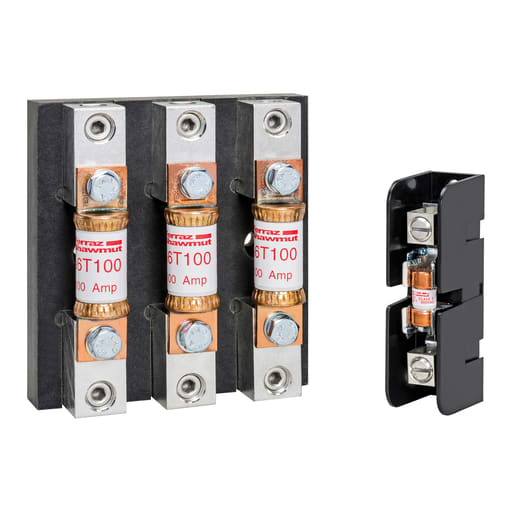 Ferraz Shawmut - Mersen 60608T 3-Pole 60 Amp 600 Volt Class T Fuse Block Box