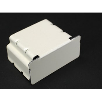 The Wiremold Co - Wiremold V2410BD 1-3/16 Inch Ivory Steel 2-Channel Raceway Divided Blank End