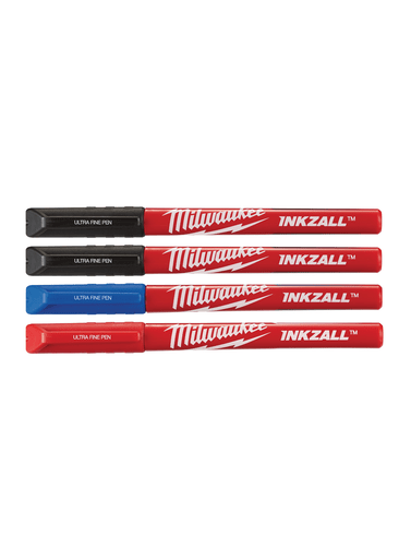 Milwaukee Tool - Milwaukee 48-22-3165 Inkzall™ Color Assortment Ultra Fine Point Markers (4 Pack)