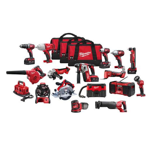 Milwaukee Tool - Milwaukee 2695-16 16-Piece Combo Kit