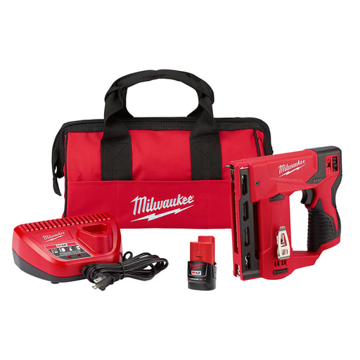 Milwaukee Tool - Milwaukee 2447-21 M12™ 3/8" Crown Stapler Kit