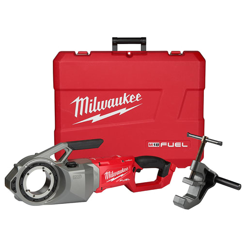 Milwaukee Tool - Milwaukee 2874-20 M18 FUEL™ Cordless Pipe Threader w/ OneKey™. Includes Threading Support Arm & Carrying Case