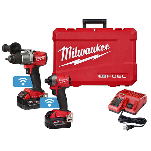 Milwaukee Tool - Milwaukee 2996-22 M18 FUEL™ Hammer Drill / Impact Driver w/ ONE-KEY™ Combo Kit