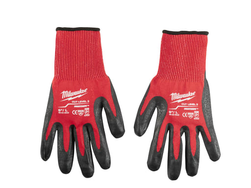 Milwaukee Tool - Milwaukee 48-22-8932 Cut Resistant Nitrile Dipped Gloves, ANSI Cut Level 3 - Large (1pr)