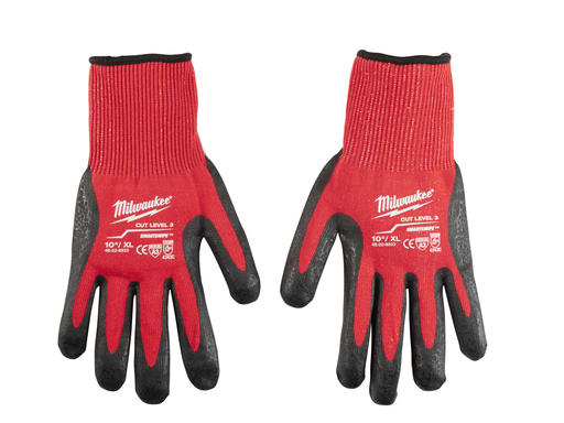 Milwaukee Tool - Milwaukee 48-22-8933 Cut Resistant Nitrile Dipped Gloves, ANSI Cut Level 3 - XLarge (1pr)